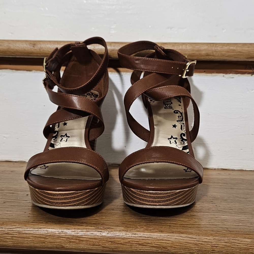 Brown Strappy Heels